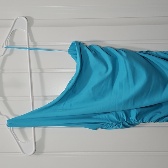 Susana Monaco One Shoulder Ruched Midi Dress - Picture 3 of 8